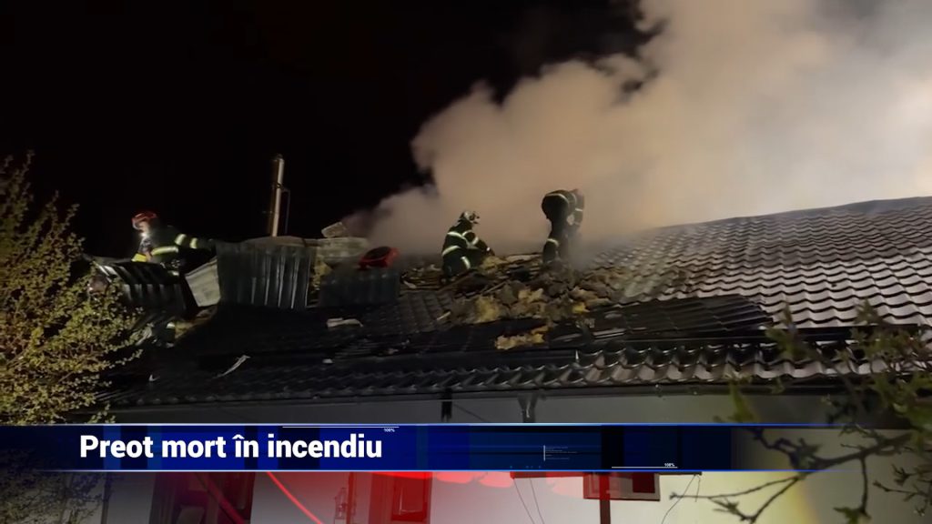 Preot mort în incendiu