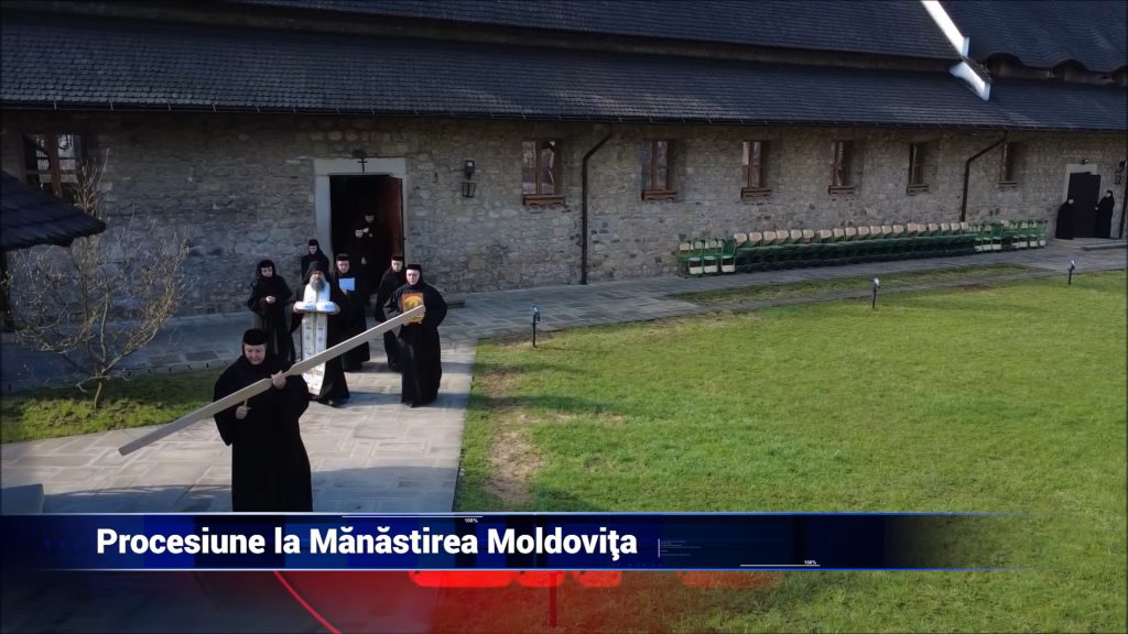 Procesiune la Mănăstirea Moldoviţa