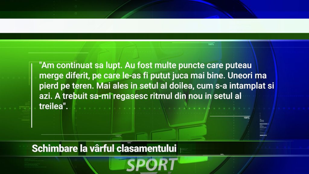 SCHIMBARE LA VÂRFUL CLASAMENTULUI