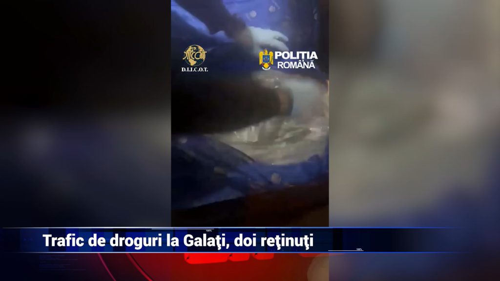 Trafic de droguri la Galaţi, doi reţinuţi