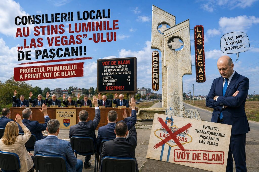 Vot de blam pentru primarul Pintilie. Consilierii locali pășcăneni sancționează proiectul privind mutarea jocurilor de noroc