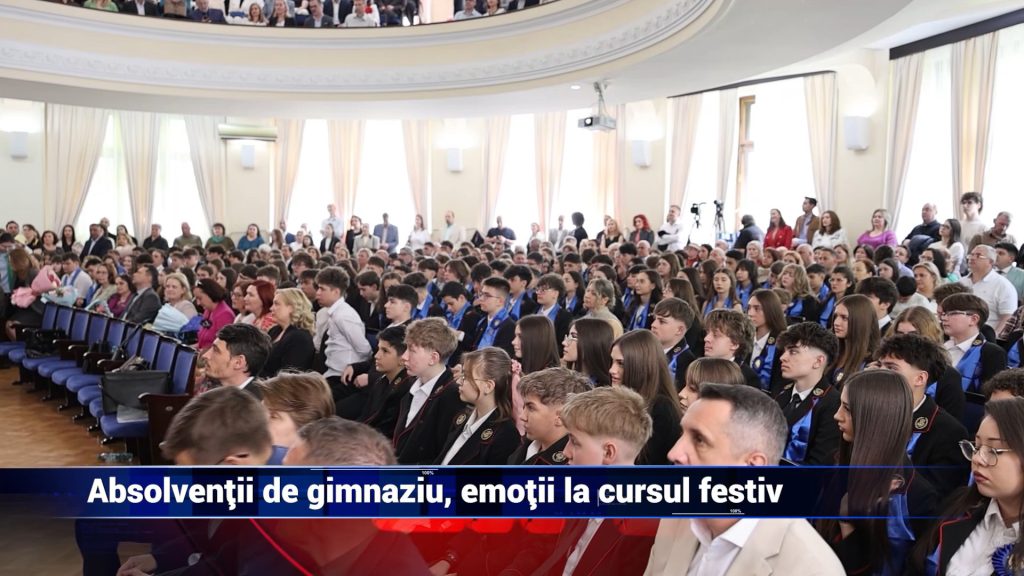 Absolvenţii de gimnaziu, emoţii la cursul festiv