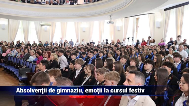 Absolvenţii de gimnaziu, emoţii la cursul festiv