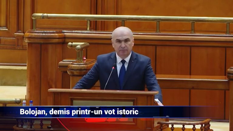 Bolojan, demis printr-un vot istoric