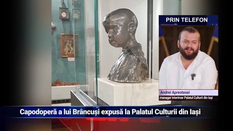 Capodoperă a lui Brâncuşi expusă la Palatul Culturii din Iaşi