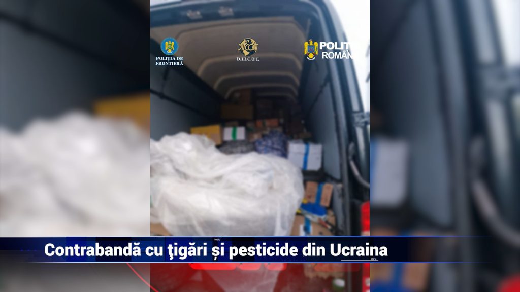 Contrabandă cu ţigări şi pesticide din Ucraina