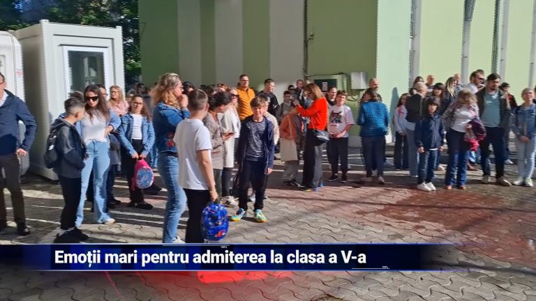 Emoţii mari pentru admiterea la clasa a V-a