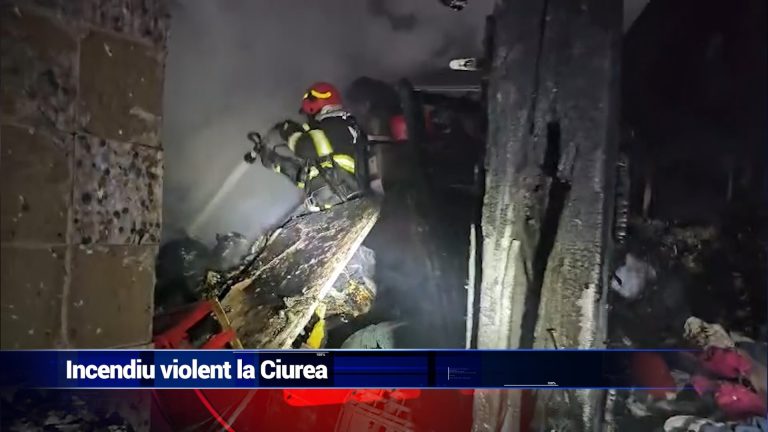 Incendiu violent la Ciurea