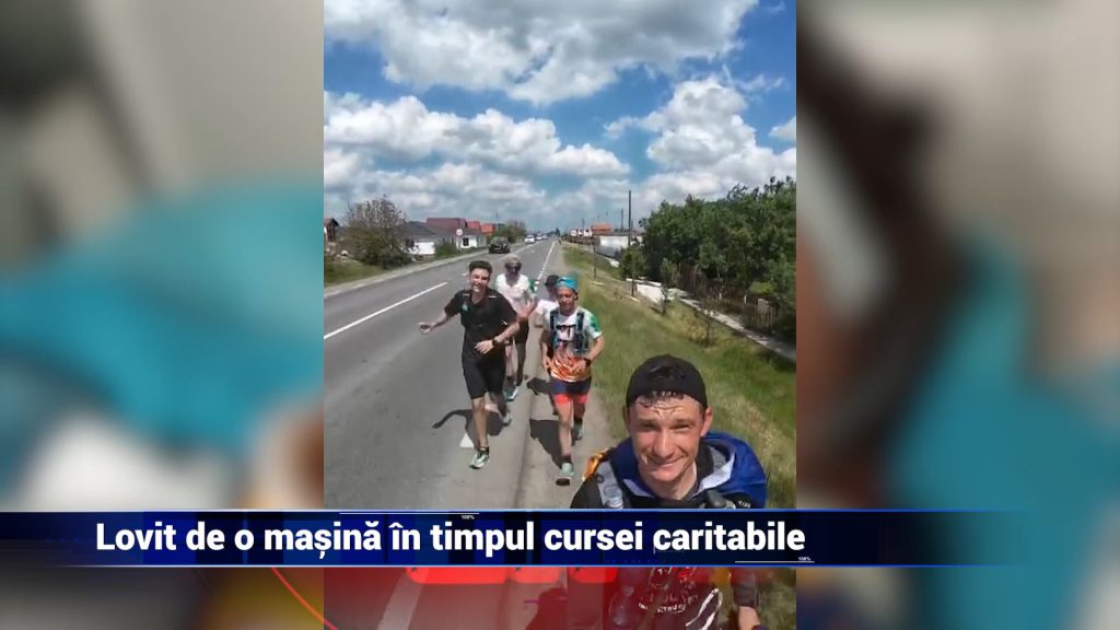 Lovit de o masină în timpul cursei caritabile