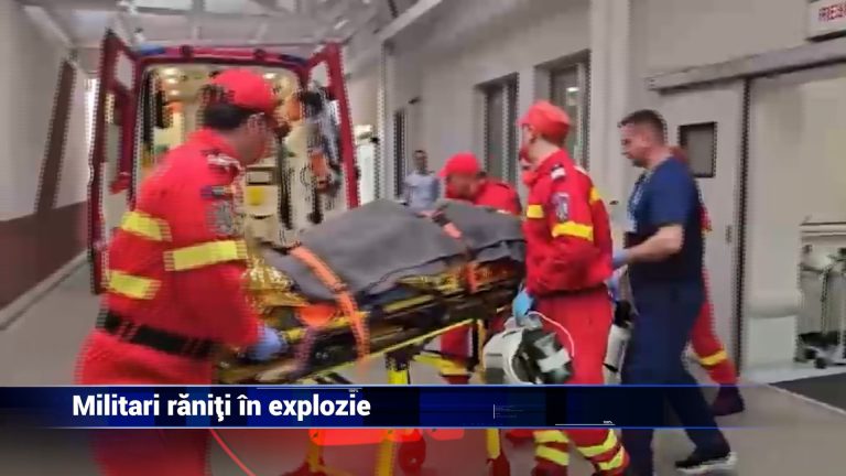 Militari răniţi în explozie