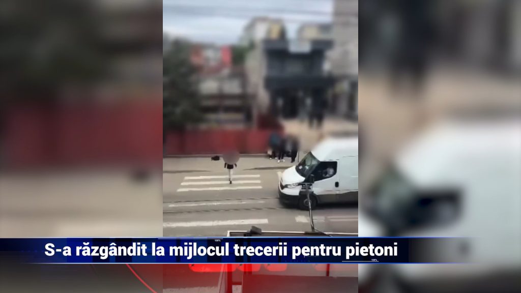 S-a răzgândit la mijlocul trecerii pentru pietoni