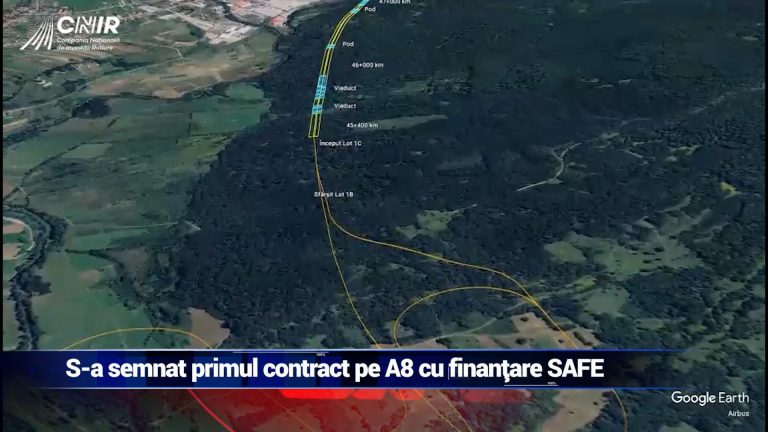 S-a semnat primul contract pe A8 cu finanţare SAFE