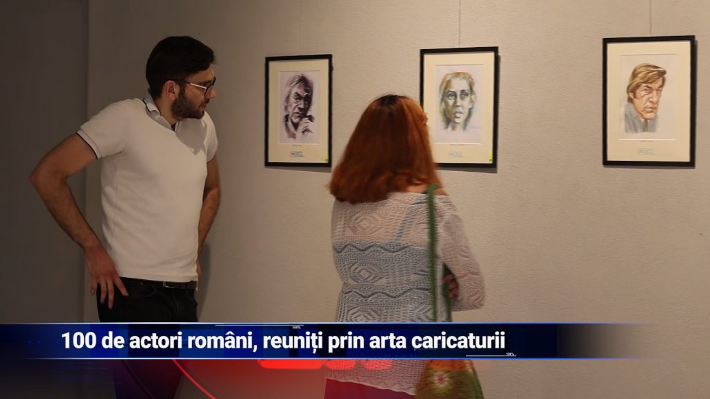 100 DE ACTORI ROMÂNI, REUNIŢI PRIN ARTA CARICATURII