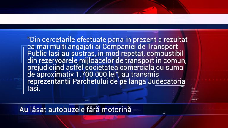 AU LĂSAT AUTOBUZELE FĂRĂ MOTORINĂ