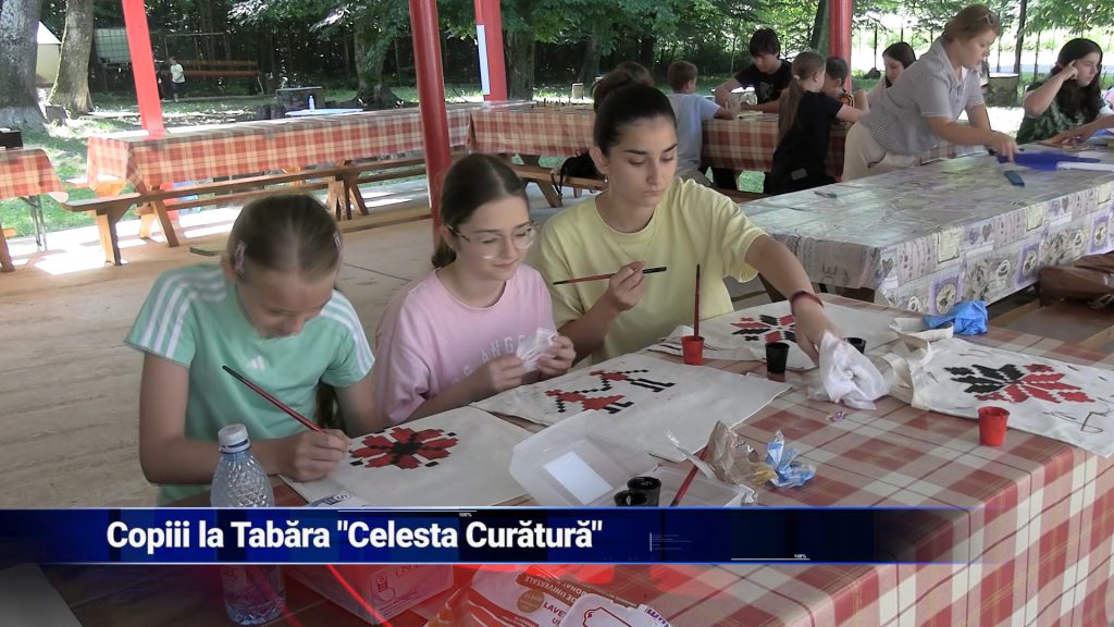 Copiii la Tabăra „Celesta Curătură”
