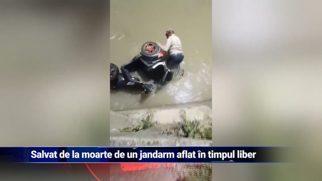 SALVAT DE LA MOARTE DE UN JANDARM AFLAT ÎN TIMPUL LIBER