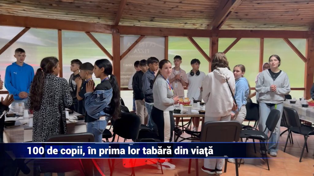 100 DE COPII, ÎN PRIMA LOR TABĂRĂ DIN VIAȚĂ