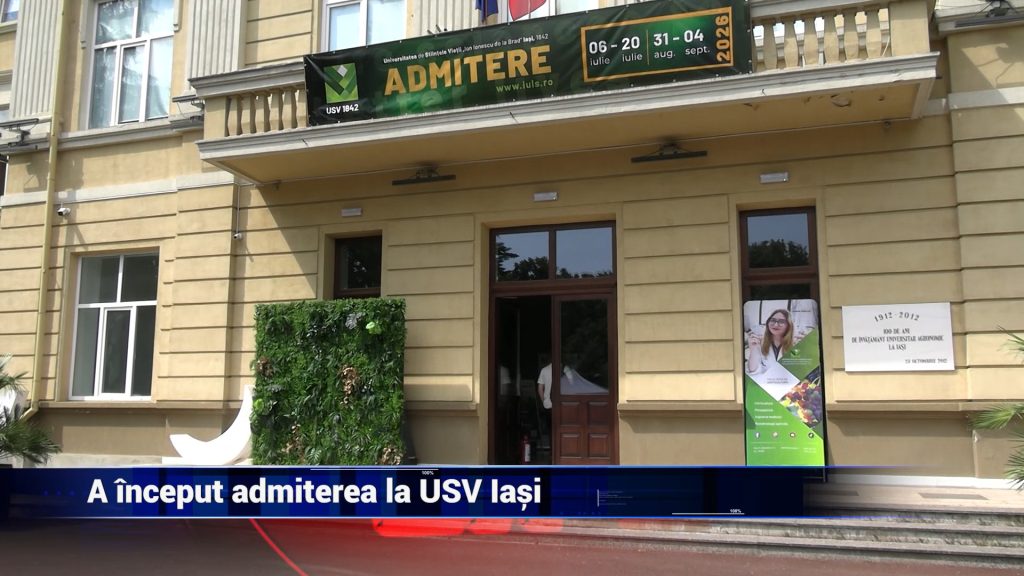 A ÎNCEPUT ADMITEREA LA USV IAŞI