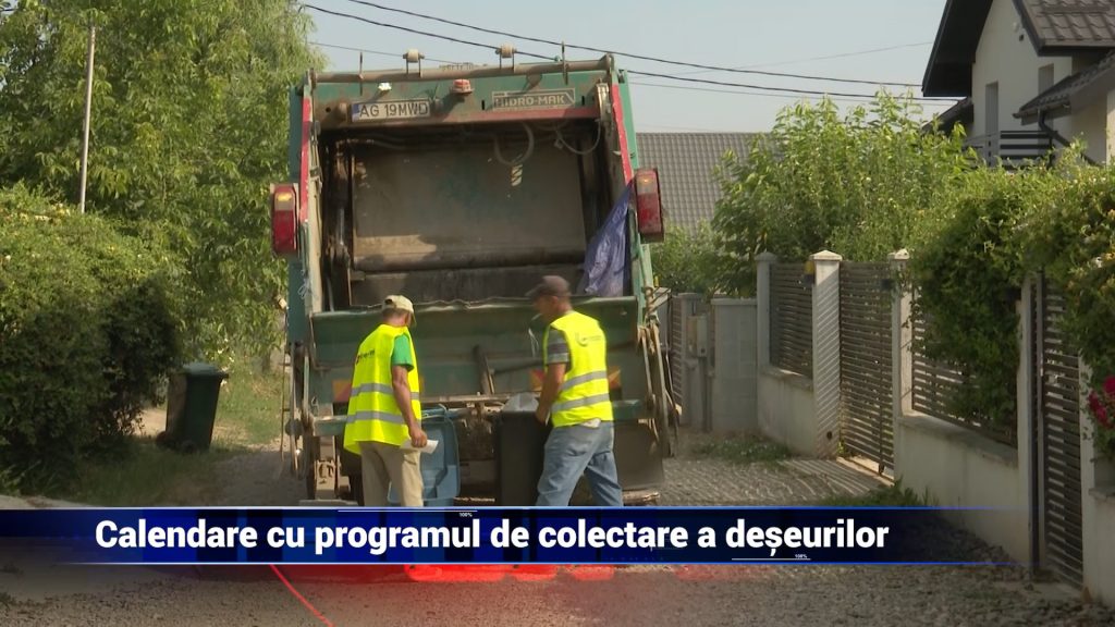 CALENDARE CU PROGRAMUL DE COLECTARE A DEŞEURILOR