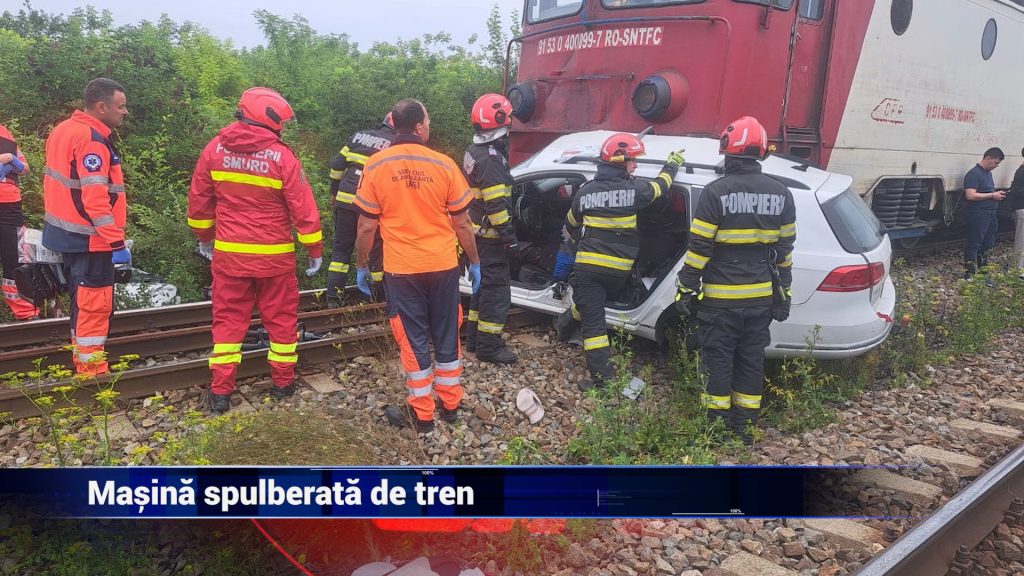 MAȘINĂ SPULBERATĂ DE TREN