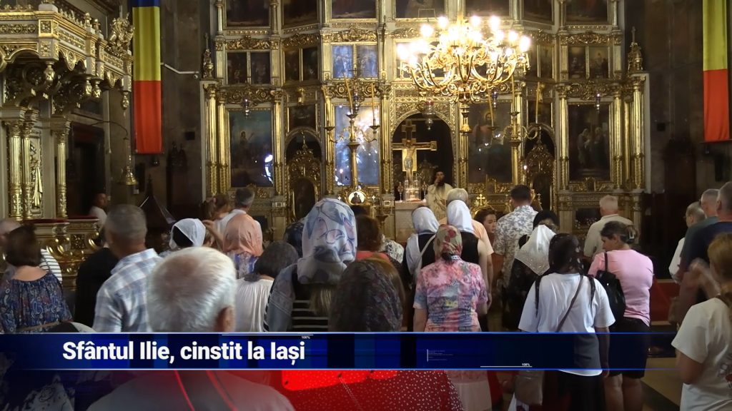 SFÂNTUL ILIE, CINSTIT ȘI LA IAȘI