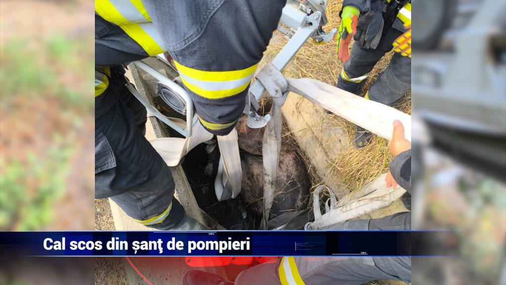 CAL SCOS DIN ȘANȚ DE POMPIERI