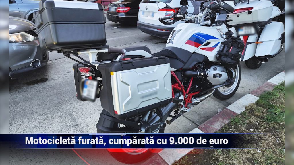 MOTOCICLETĂ FURATĂ, CUMPĂRATĂ CU 9.000 DE EURO