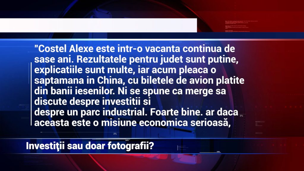 INVESTIŢII SAU DOAR FOTOGRAFII?