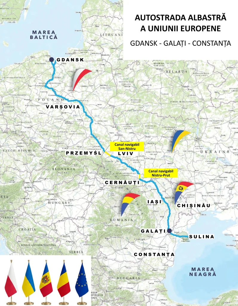 Camera de Comerț și Industrie Iași a promovat la Gdańsk ideea proiectului strategic al „Autostrăzii Albastre” Marea Baltică – Marea Neagră